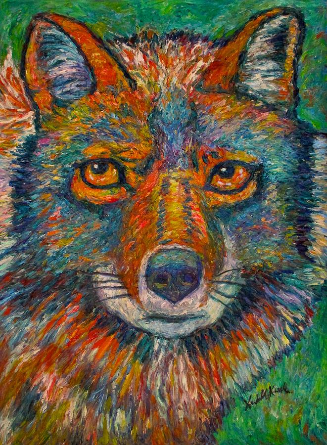 Coyote Chill Painting by Kendall Kessler