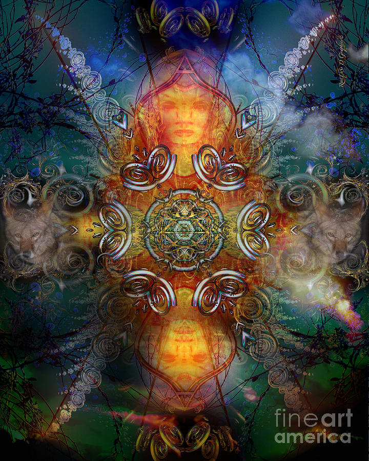 Coyote Dance Digital Art by Rhonda Strickland Coyote Dance Digital Art by Rhonda Strickland