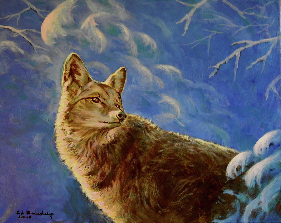 Coyote Painting by Ed Breeding