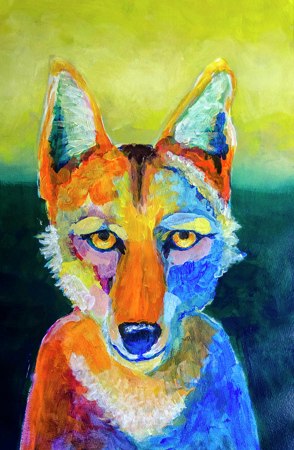 Coyote Painting by Rick Mosher