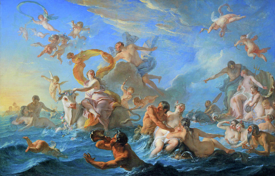 Coypels The Abduction Of Europa Photograph by Cora Wandel