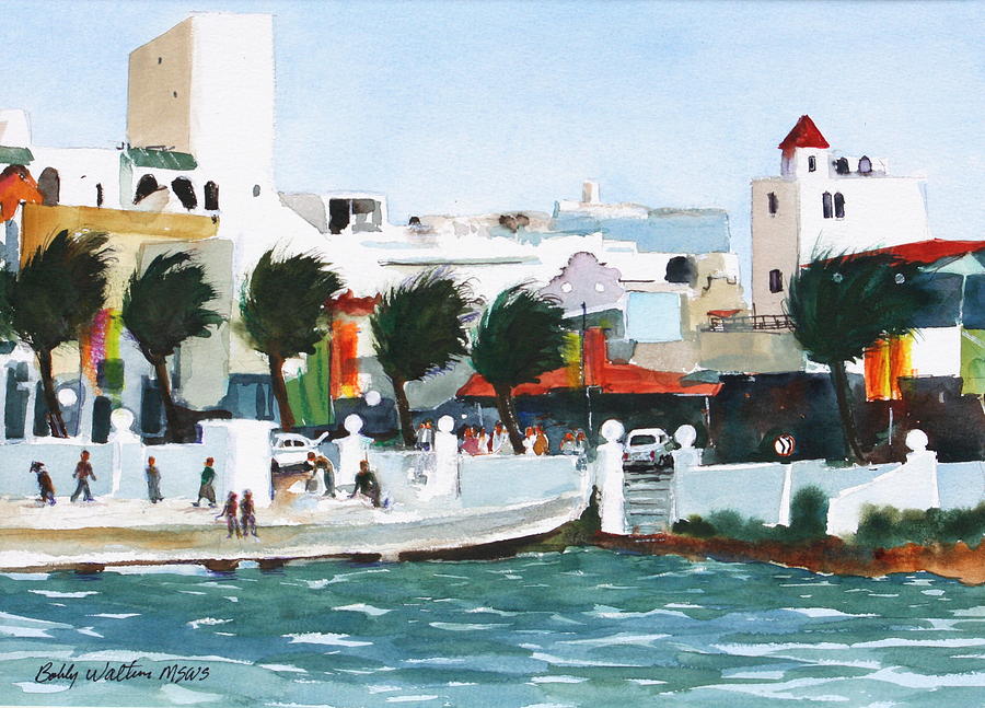 Cozumel By The Sea Painting by Bobby Walters
