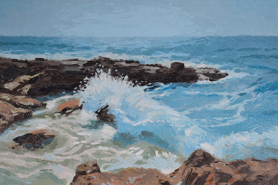 Cozumel Wave Painting by Stephen Bartholomew