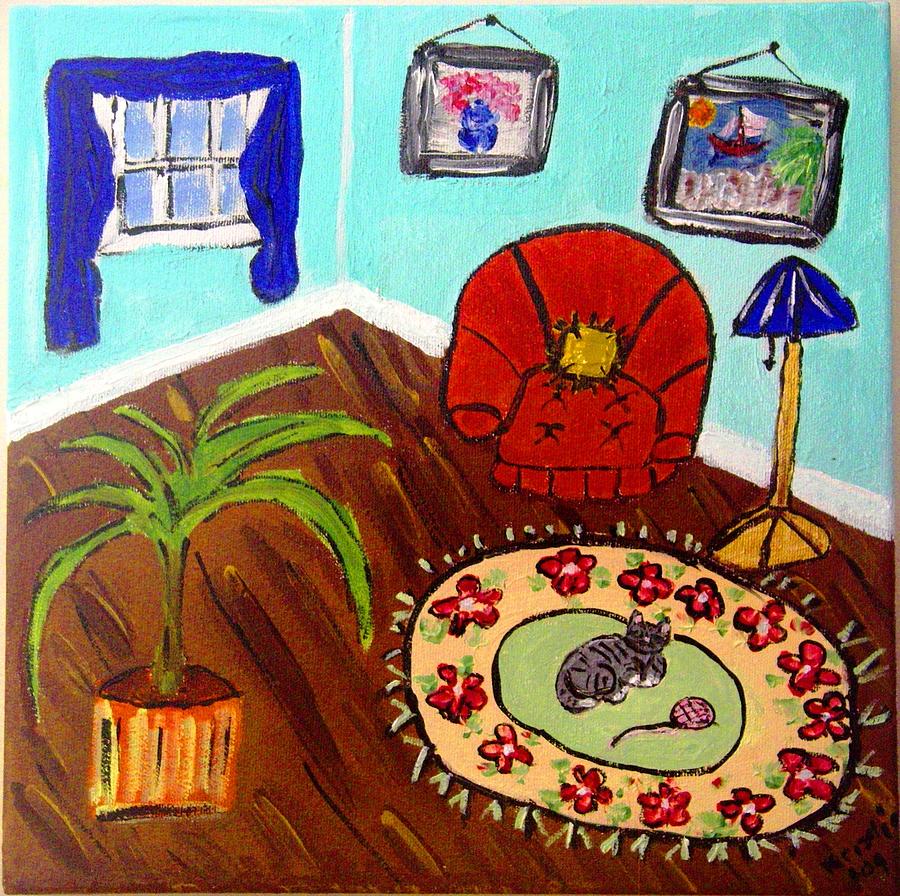 Cozy Room Painting by Kristie Zweig Christensen - Fine Art America