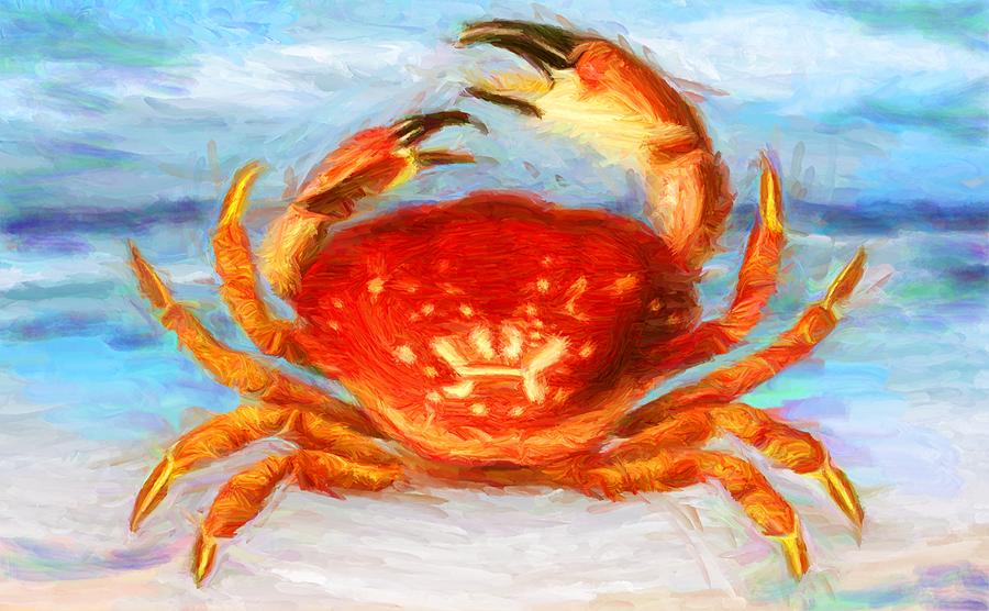 Crab 1 Digital Art by Caito Junqueira
