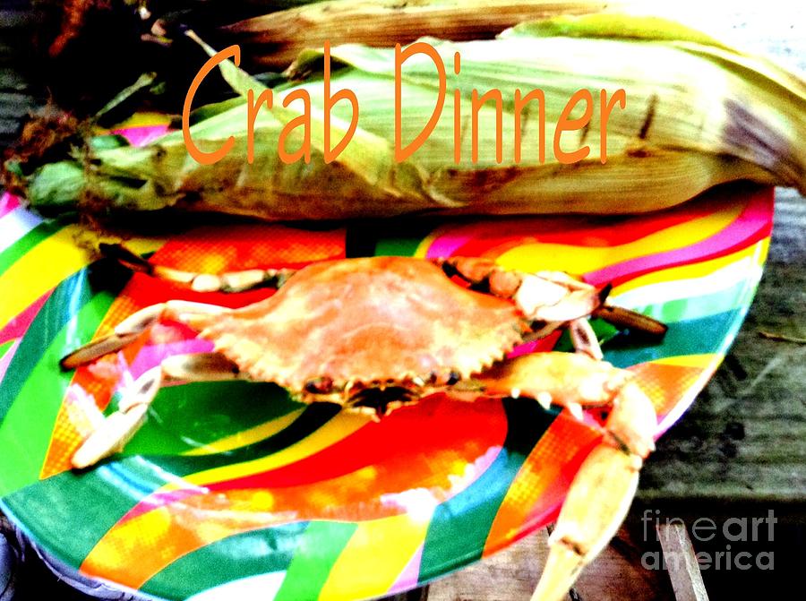 Crab Dinner Photograph by James and Donna Daugherty