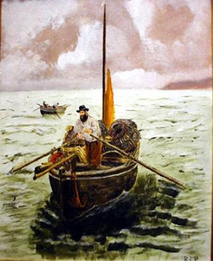 Crab Fisherman Painting by Richard Le Page