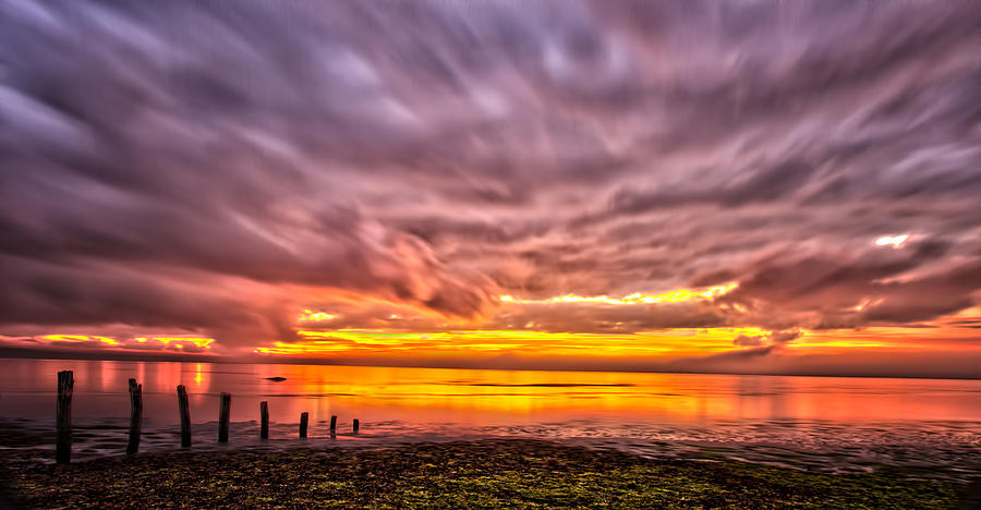 Crab Meadow Sunset 0152 Photograph by Deidre Elzer-Lento