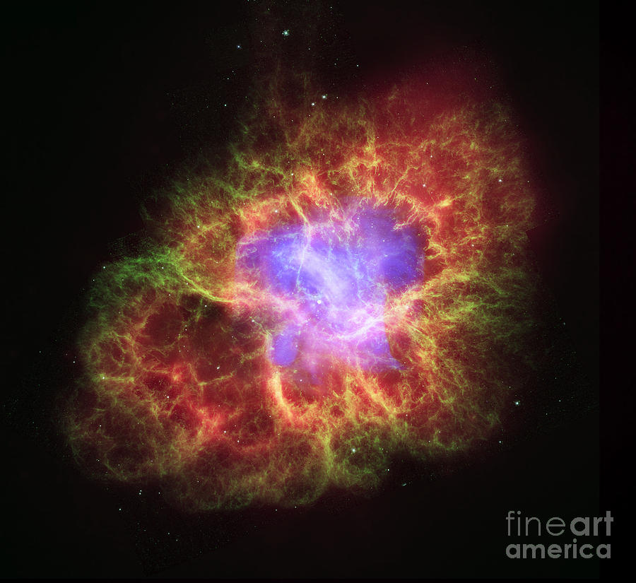 Crab Nebula Photograph by Nasa Jpl