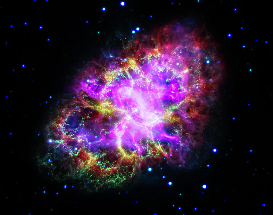 Space Photograph - Crab Nebula by Ricky Barnard