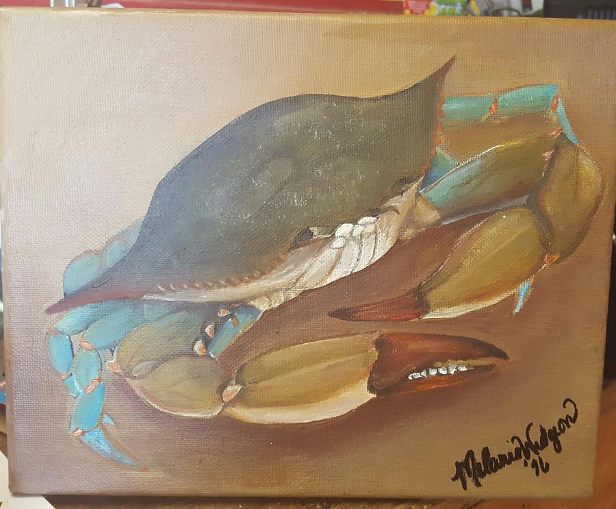 Crab Painting - Crabby Crab by Melanie Widgeon