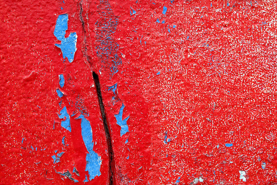 Crack in the Red Wall 2  Photograph by Lyle Crump