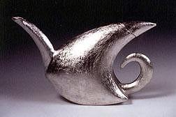 Tea Pot Mixed Media - Crack Racer Teapot by Lisa Slovis Tea Pot Mixed Media - Crack Racer Teapot by Lisa Slovis