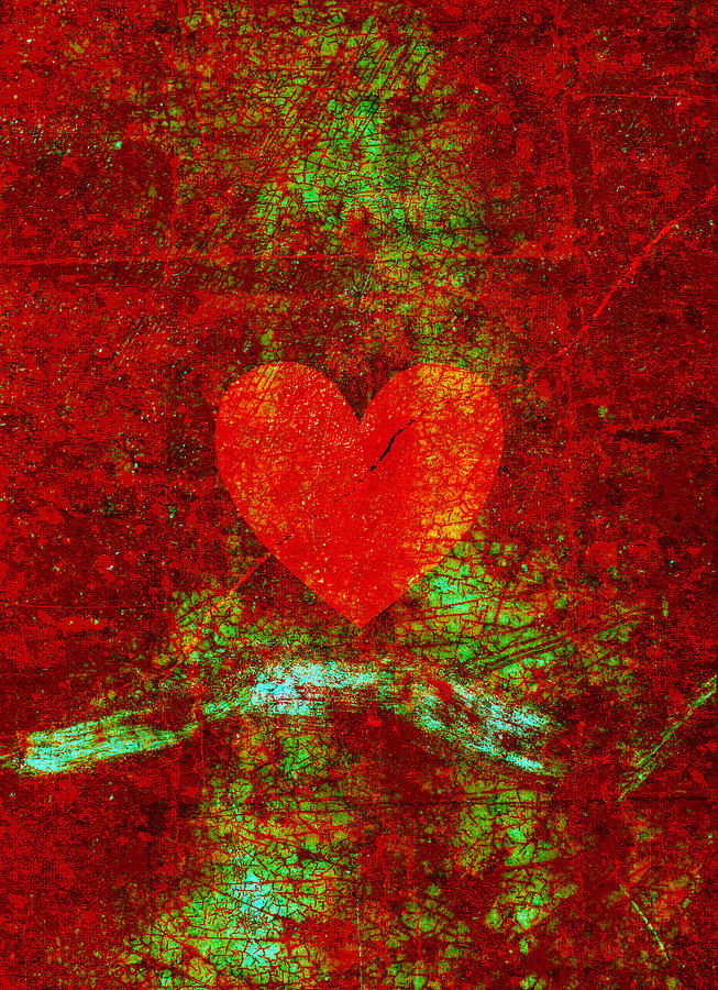 Cracked Heart Digital Art by Steve Ball