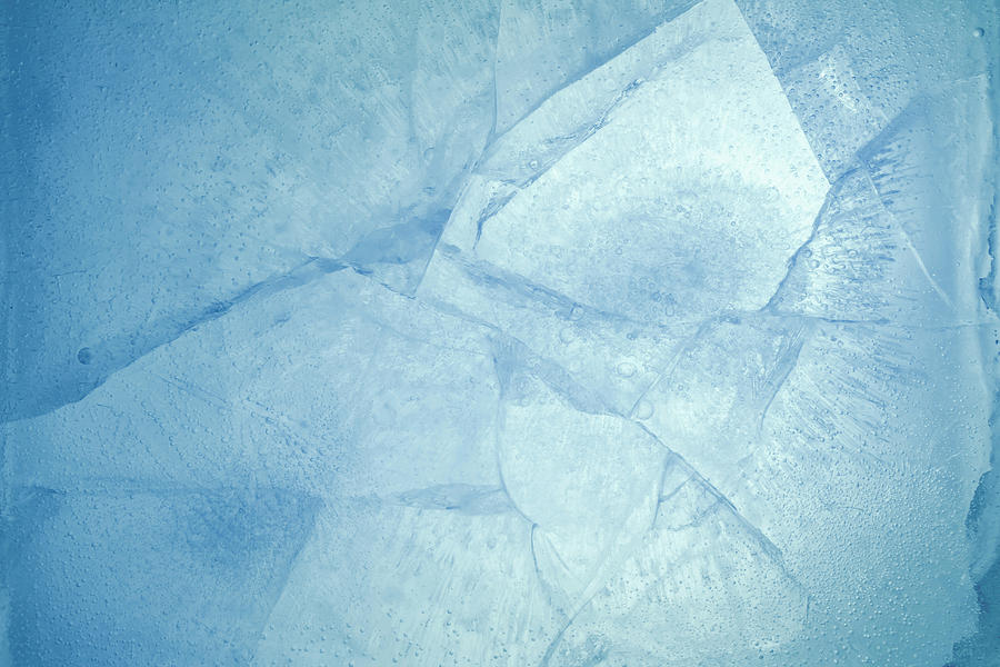 Cracked ice 2 Photograph by Les Cunliffe