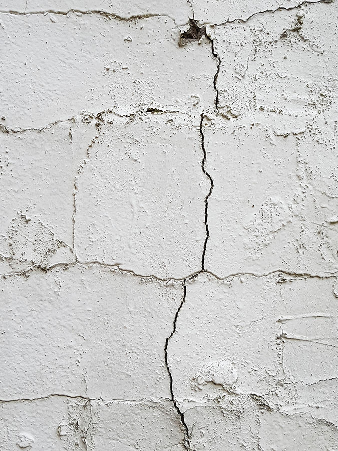 Abstract Photograph - Cracked wall by Tom Gowanlock