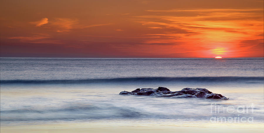 Sunset Photograph - Crackington Haven Sunset, Cornwall by Maggie Mccall