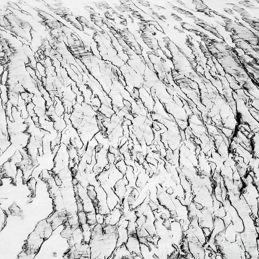 Cracks In A Glacier Photograph by Gunnar Orn Arnason