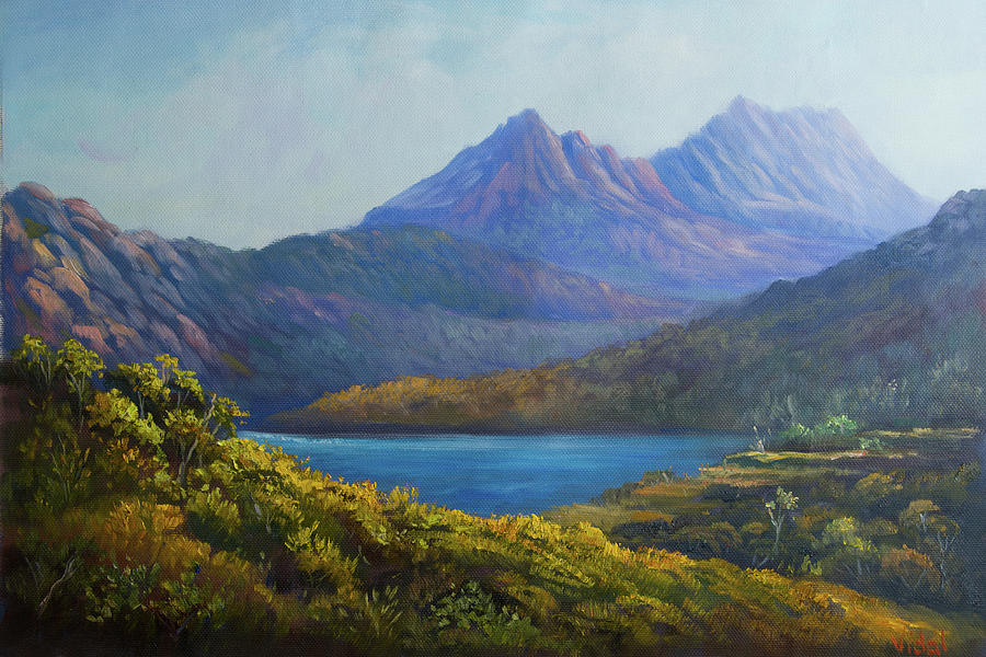 Cradle Mountain, Tasmania Painting by Christopher Vidal Fine Art America