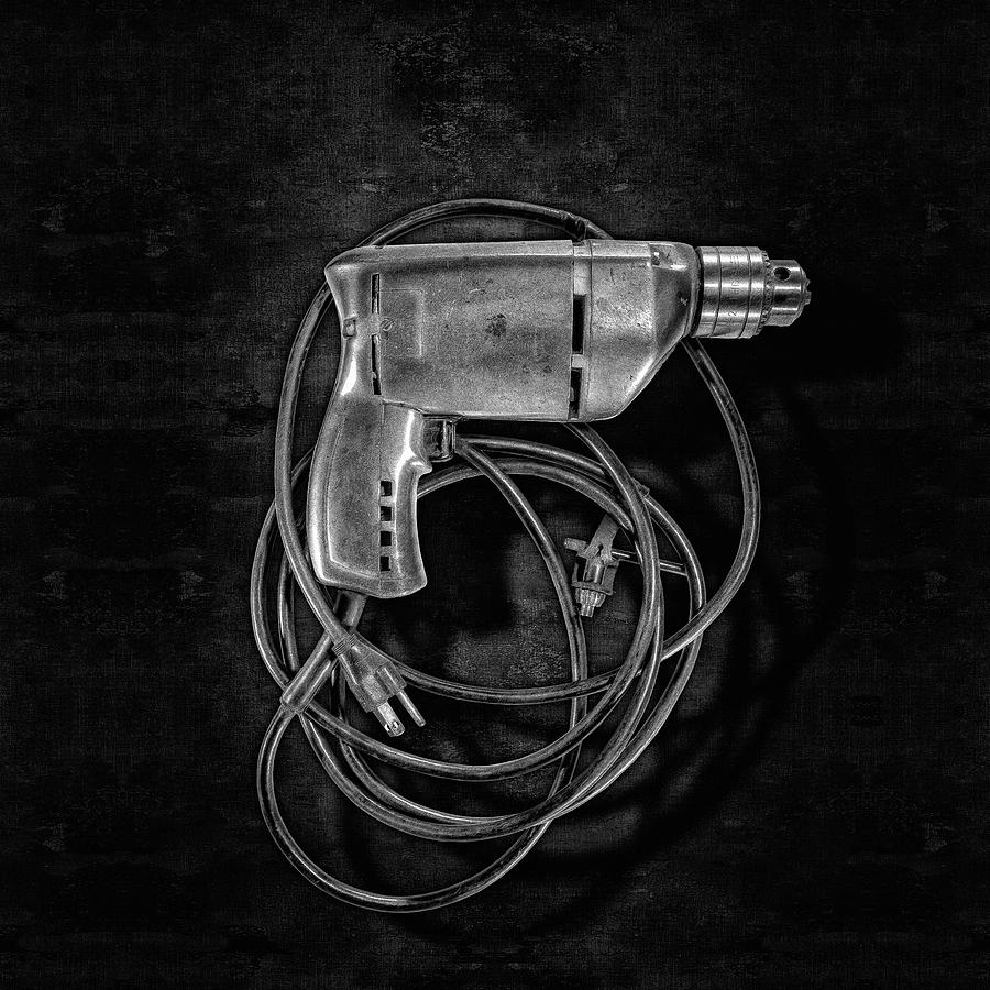 Craftsman Drill Motor BS BW Photograph by YoPedro