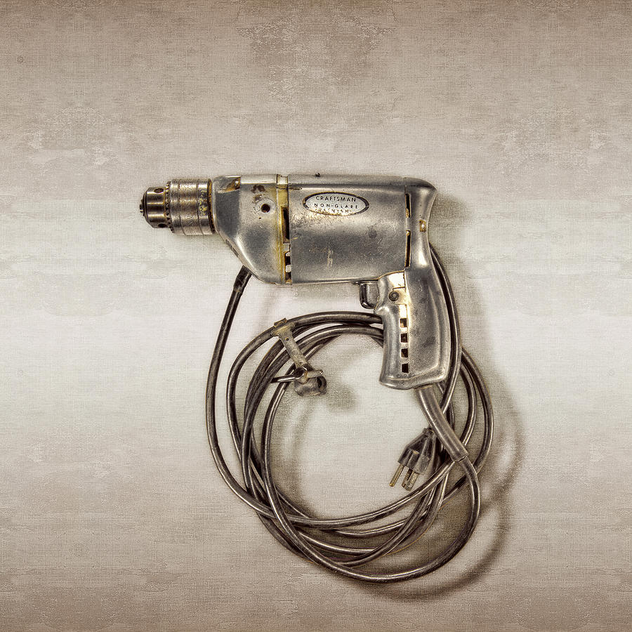 Vintage Photograph - Craftsman Drill Motor Left Side by YoPedro