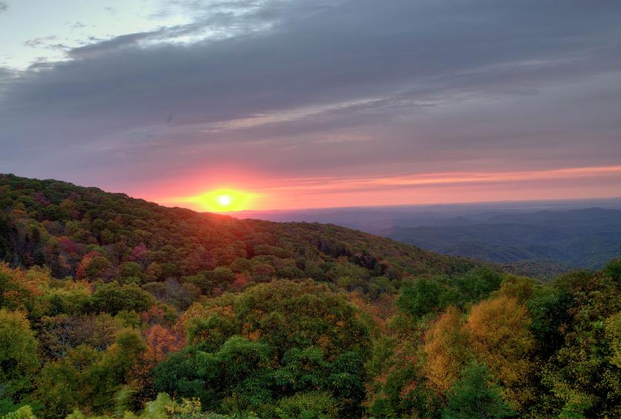 Craggy Sunrise Photograph by Steven Faucette