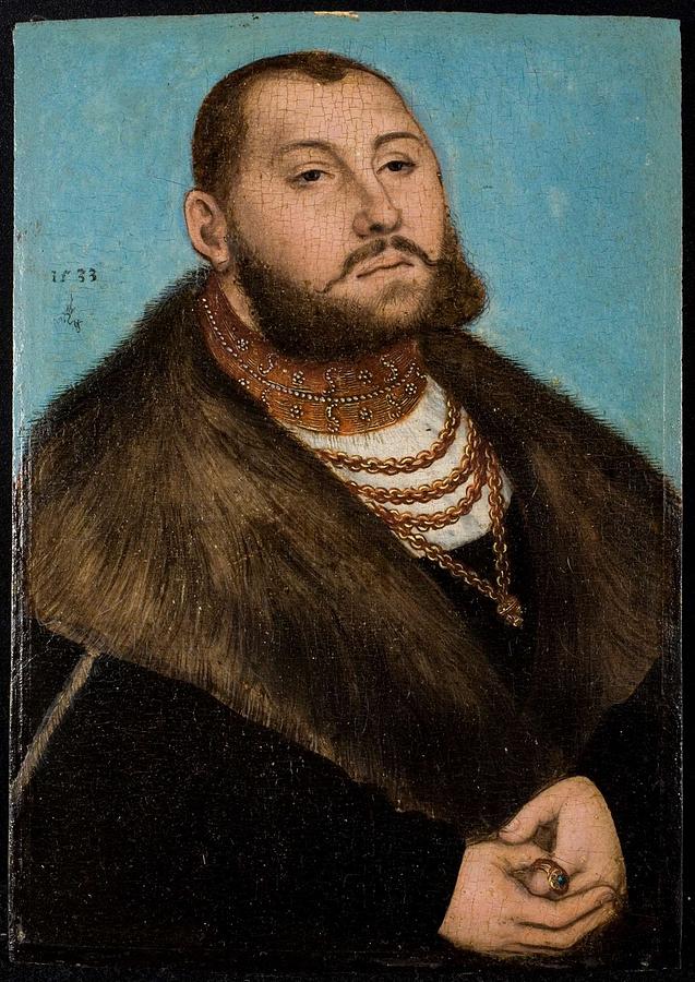 Cranach El Viejo Lucas Workshop Of Portrait Of John Frederick The Magnanimous Elector Of Saxony 15 - 