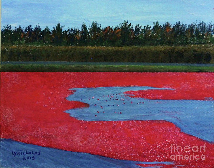 Abstract Painting - Cranberry Bog by Lyric Lucas
