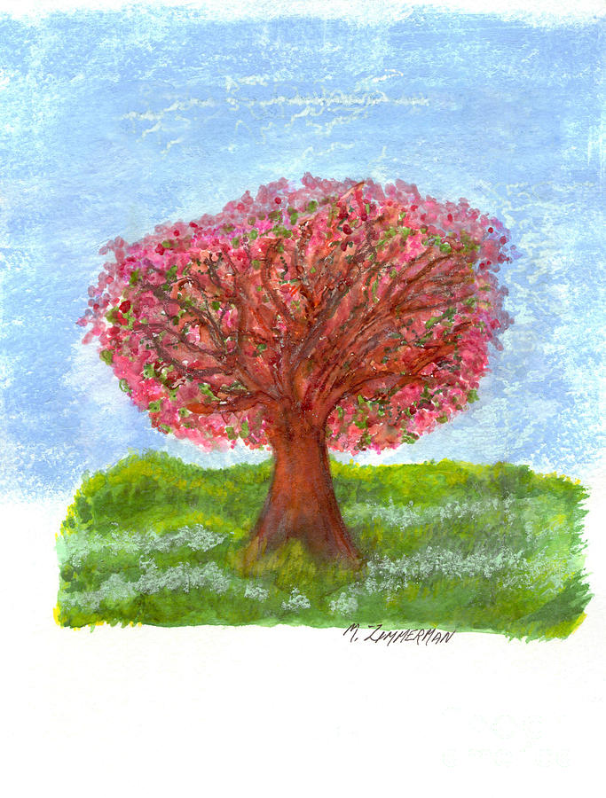Cranberry Melody Painting by Mary Zimmerman