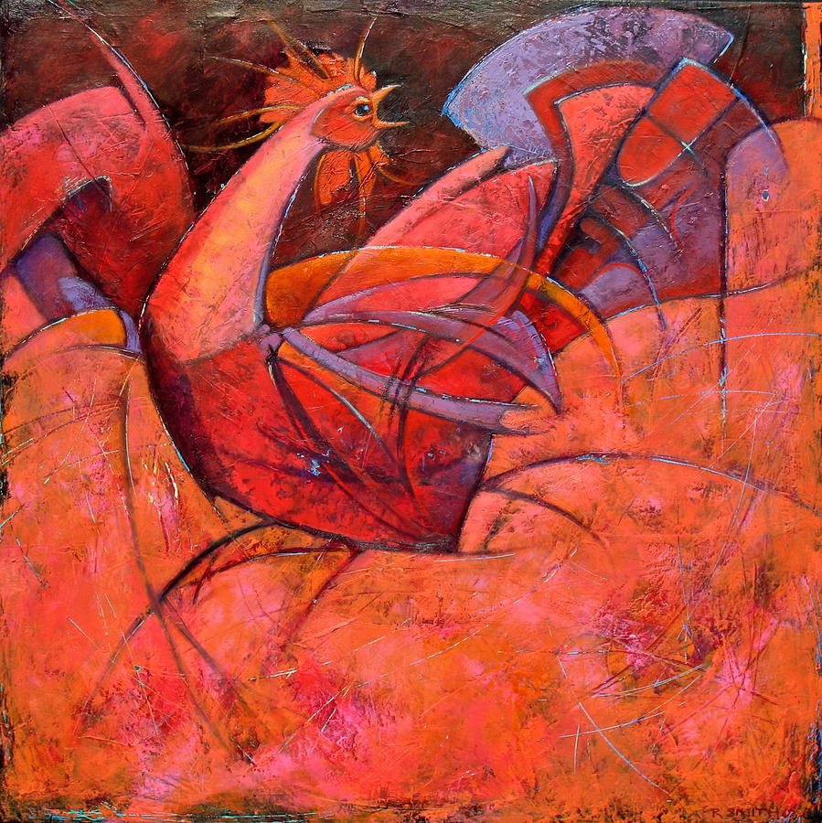 Colorful Painting - Crash Landing by Roberta Smith Colorful Painting - Crash Landing by Roberta Smith