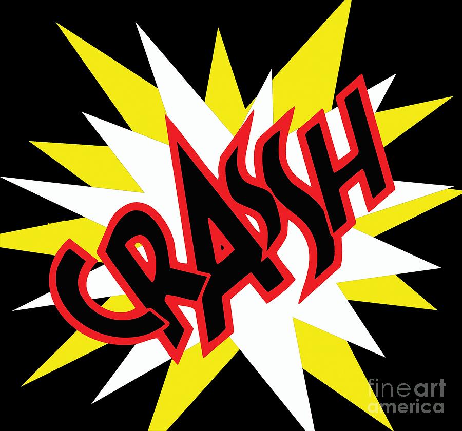 CRASH T-Shirt and Print by Kaye Menner Photograph by Kaye Menner