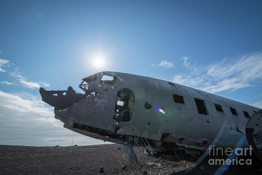Crashed DC 3 Plane in Iceland  Photograph by Michael Ver Sprill