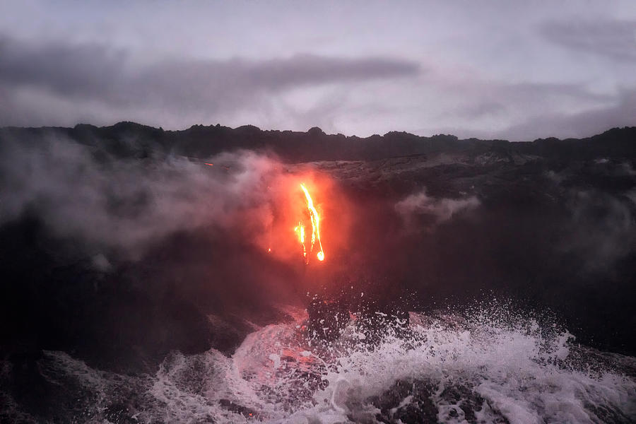 Crashing Lava Photograph by Nicki Frates