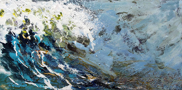 Crashing Painting by Nancy Goldman - Fine Art America