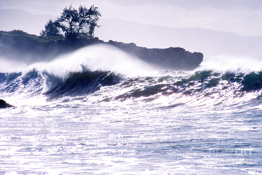 Crashing Surf Waimea Bay Photograph by Thomas R Fletcher