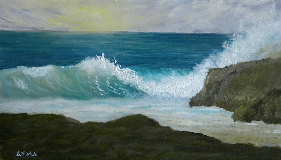 Crashing Wave 3 Painting by Scott W White