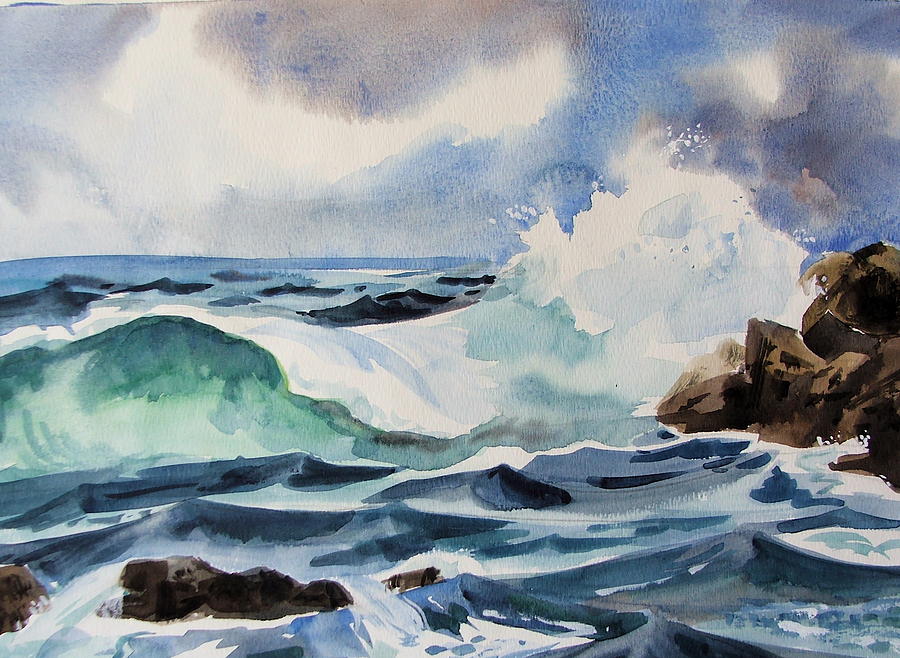 Ocean Painting - Crashing Wave by Dianna Willman