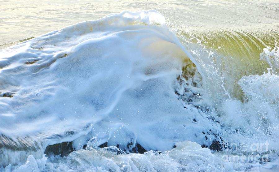 Crashing Wave With Sea Foam Photograph by Tim Townsend