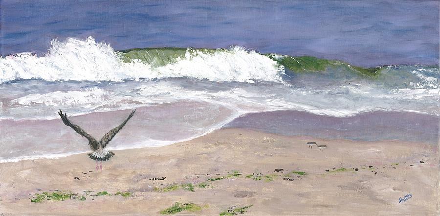 Crashing Waves Painting by Deborah Butts