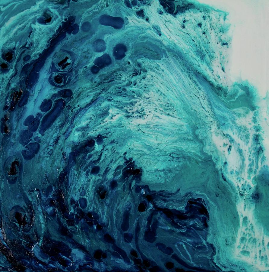 Ocean Painting - Crashing Waves by Kristen Kutay