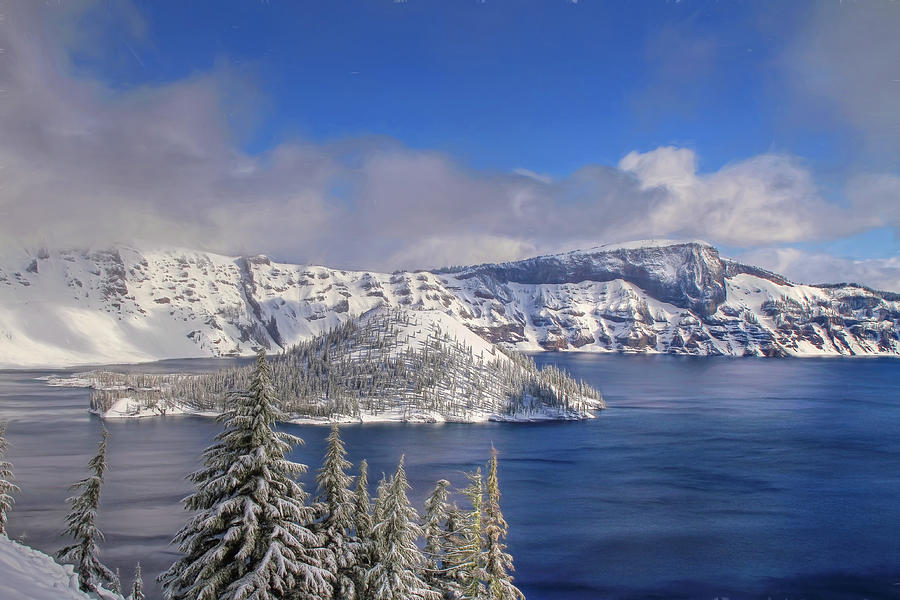 Nature Photograph - Crater Lake by Donna Kennedy