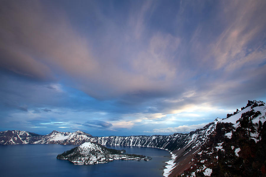 Crater Lake Photograph by Evgeny Vasenev