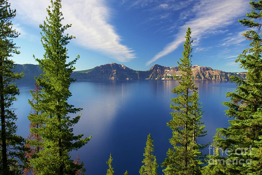 Crater Lake In Oregon Photograph by Bruce Block