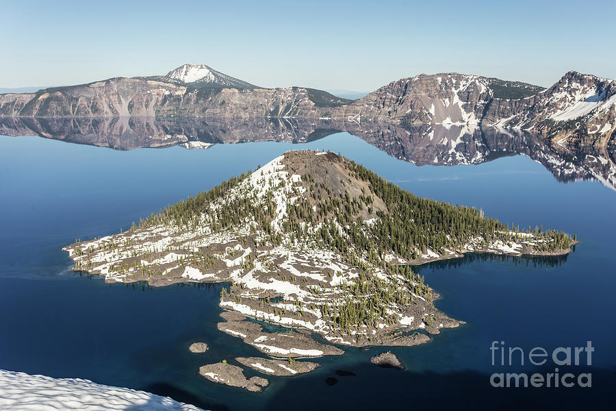 Crater lake in Oregon, USA Photograph by Didier Marti