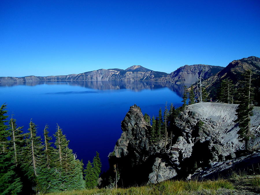 Crater lake Photograph by Kimberly Oegerle
