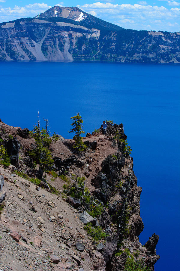 Landscape Photograph - Crater Lake Point Overlook by Tikvahs Hope