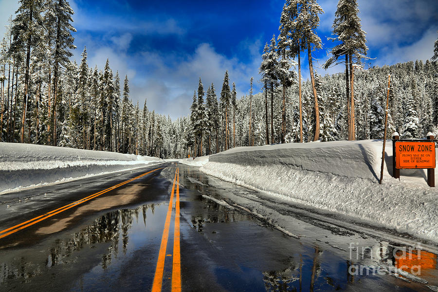 Crater Lake Snow Zone Photograph by Adam Jewell