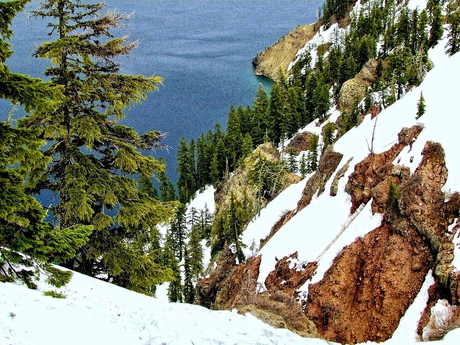 Crater Lake National Park Photograph - Crater Wall by John Trommer