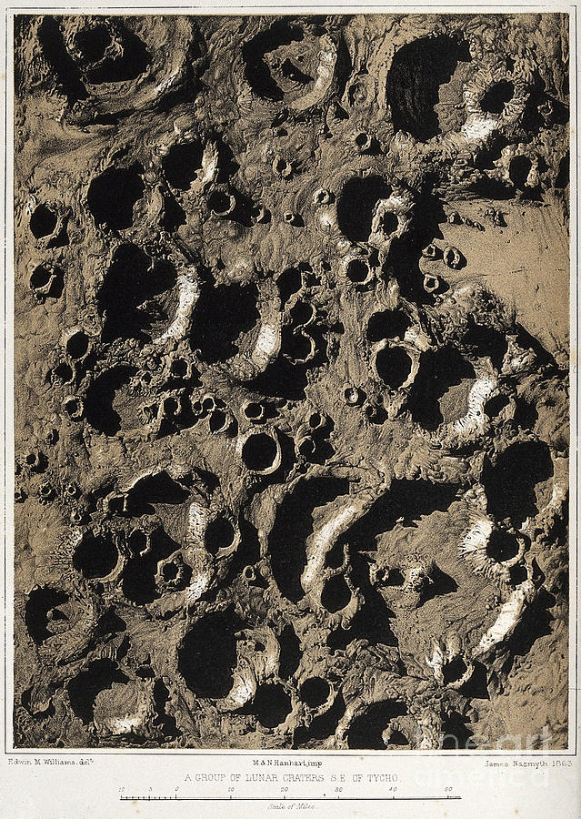 Craters On The Moon, 1863 Photograph by Wellcome Images