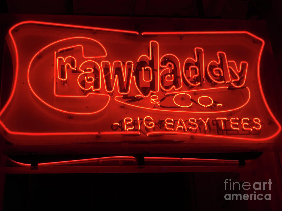 Craw Daddy Neon Sign Photograph by Steven Spak